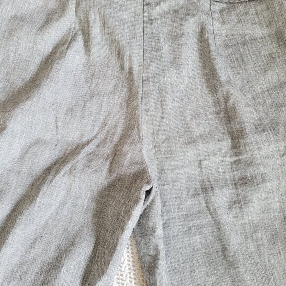 LONG TALL SALLY Light Grey Pinstripe Wide Leg Trousers - Picture 2 of 4